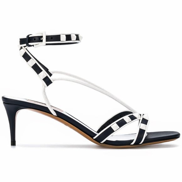 Free Rockstuds Ankle Wrap Heel Sandals - Picture 6 of 12